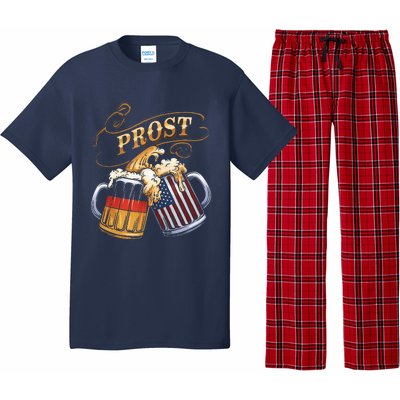 Prost Beer German American Flag Oktoberfest Pajama Set