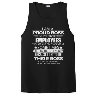 Proud Boss Gift I Am A Proud Boss Of Freaking Awesome Employees Gift PosiCharge Competitor Tank