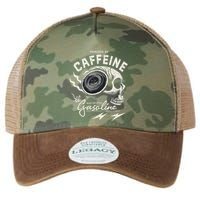Powered By Gasoline And Caffeine Legacy Tie Dye Trucker Hat