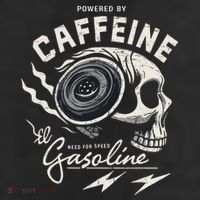 Powered By Gasoline And Caffeine 11oz C Handle Ceramic Mug