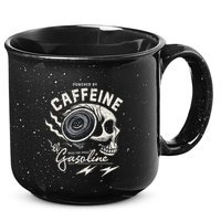 Powered By Gasoline And Caffeine 15oz Campfire Ceramic Mug