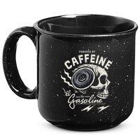 Powered By Gasoline And Caffeine 15oz Campfire Ceramic Mug