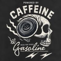 Powered By Gasoline And Caffeine Hat