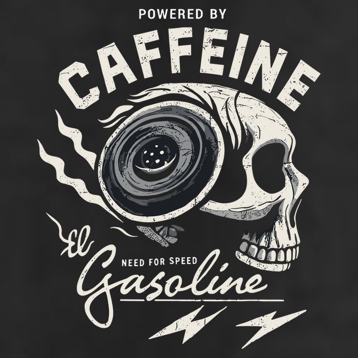 Powered By Gasoline And Caffeine Hat