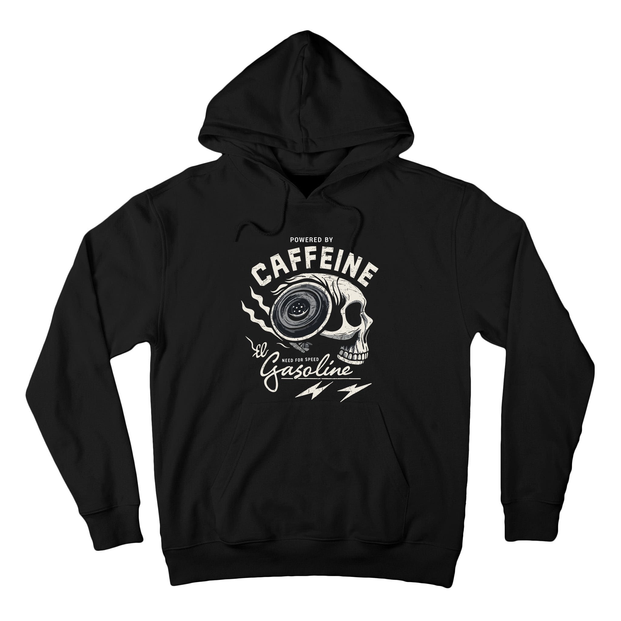 Powered By Gasoline And Caffeine Tall Hoodie