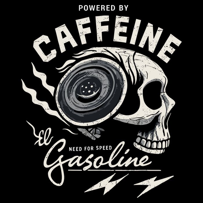 Powered By Gasoline And Caffeine Tank Top