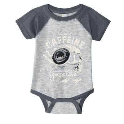 Powered By Gasoline And Caffeine Infant Baby Jersey Bodysuit