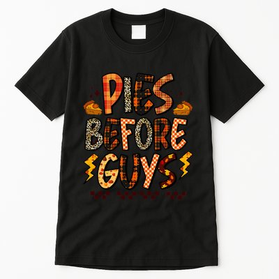 Pies Before Guys Baby Thanksgiving Vibes Groovy Tall T-Shirt