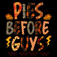 Pies Before Guys Baby Thanksgiving Vibes Groovy Drawstring Bag