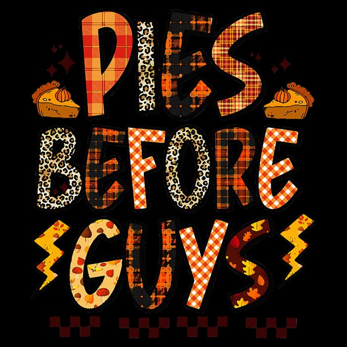 Pies Before Guys Baby Thanksgiving Vibes Groovy Drawstring Bag