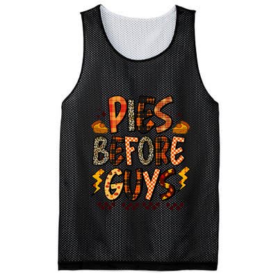 Pies Before Guys Baby Thanksgiving Vibes Groovy Mesh Reversible Basketball Jersey Tank