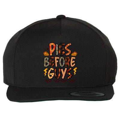 Pies Before Guys Baby Thanksgiving Vibes Groovy Wool Snapback Cap