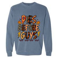 Pies Before Guys Baby Thanksgiving Vibes Groovy Garment-Dyed Sweatshirt