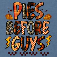 Pies Before Guys Baby Thanksgiving Vibes Groovy Garment-Dyed Sweatshirt
