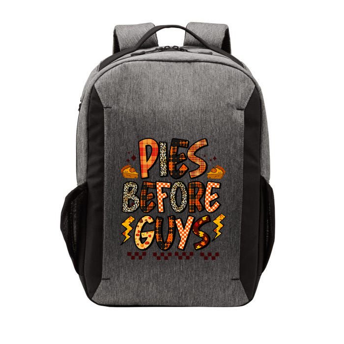 Pies Before Guys Baby Thanksgiving Vibes Groovy Vector Backpack