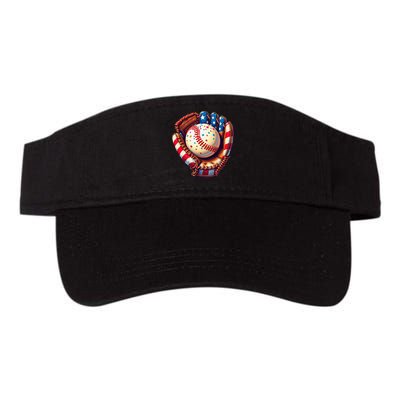 Patriotic Baseball Glove Drip Ice Cream Sprinkles 4th July Visor