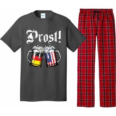 Prost Beer German American Flag Oktoberfest Mug Pajama Set