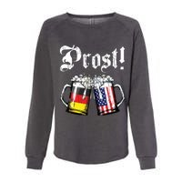 Prost Beer German American Flag Oktoberfest Mug Womens California Wash Sweatshirt