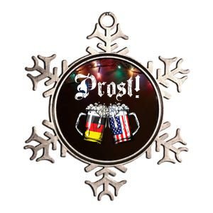 Prost Beer German American Flag Oktoberfest Mug Metallic Star Ornament