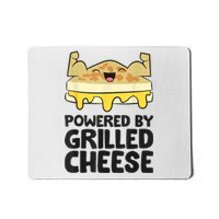 Powered By Grilled Cheese Funny Grilled Cheese Mousepad