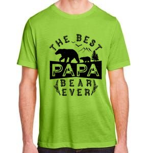 Papa Bear Gift With Cub Dad Christmas Birthday Gift Adult ChromaSoft Performance T-Shirt