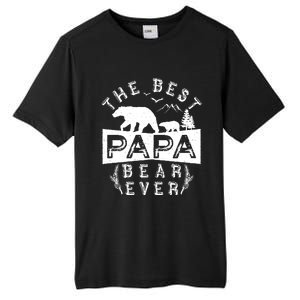 Papa Bear Gift With Cub Dad Christmas Birthday Gift Tall Fusion ChromaSoft Performance T-Shirt