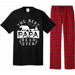 Papa Bear Gift With Cub Dad Christmas Birthday Gift Pajama Set