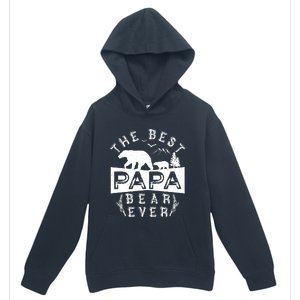 Papa Bear Gift With Cub Dad Christmas Birthday Gift Urban Pullover Hoodie