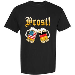 Prost Beer German American Flag Oktoberfest Garment-Dyed Heavyweight T-Shirt