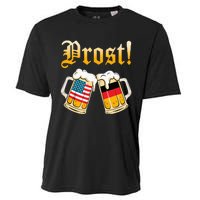 Prost Beer German American Flag Oktoberfest Cooling Performance Crew T-Shirt