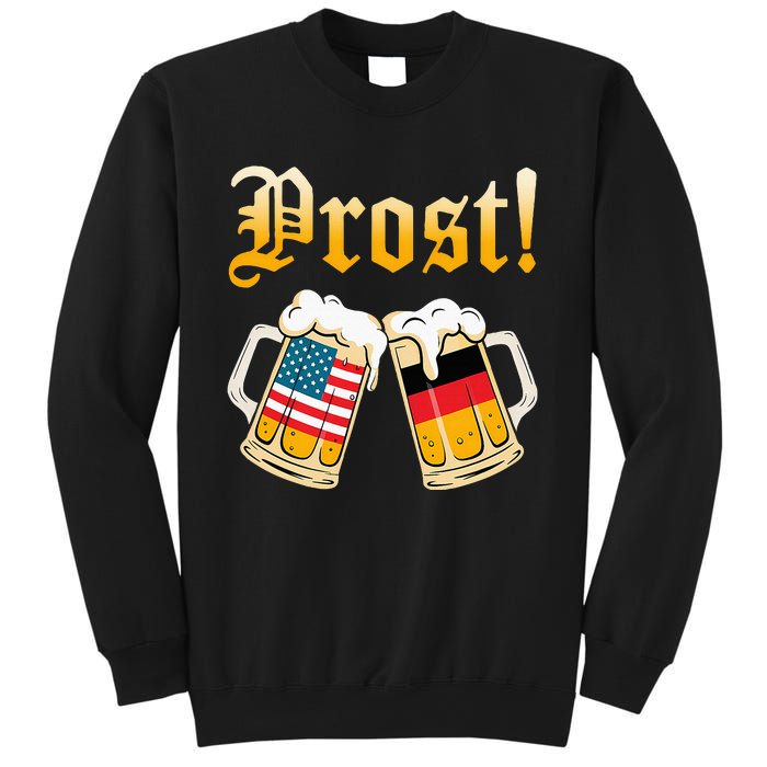 Prost Beer German American Flag Oktoberfest Sweatshirt