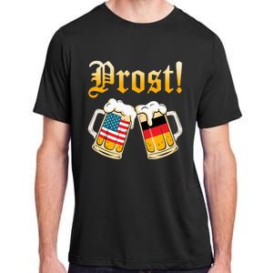 Prost Beer German American Flag Oktoberfest Adult ChromaSoft Performance T-Shirt