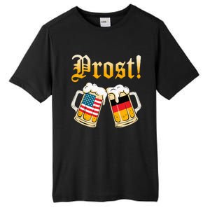 Prost Beer German American Flag Oktoberfest Tall Fusion ChromaSoft Performance T-Shirt