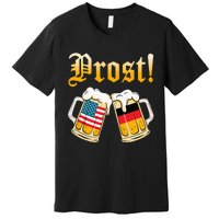 Prost Beer German American Flag Oktoberfest Premium T-Shirt