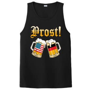 Prost Beer German American Flag Oktoberfest PosiCharge Competitor Tank