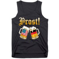 Prost Beer German American Flag Oktoberfest Tank Top