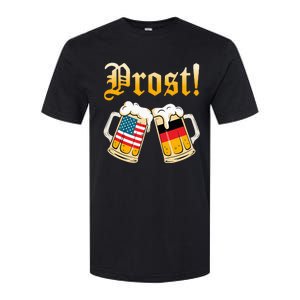 Prost Beer German American Flag Oktoberfest Softstyle CVC T-Shirt