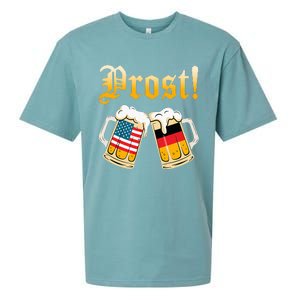 Prost Beer German American Flag Oktoberfest Sueded Cloud Jersey T-Shirt