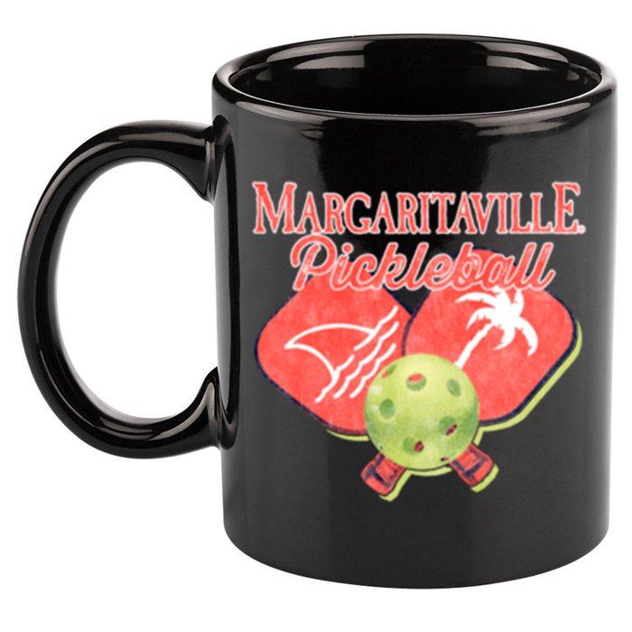 Pickleball Ballin Gift 11oz C Handle Ceramic Mug