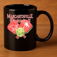 Pickleball Ballin Gift 11oz C Handle Ceramic Mug