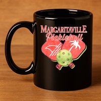 Pickleball Ballin Gift 11oz C Handle Ceramic Mug