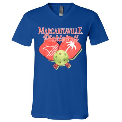 Pickleball Ballin Gift V-Neck T-Shirt