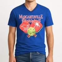 Pickleball Ballin Gift V-Neck T-Shirt