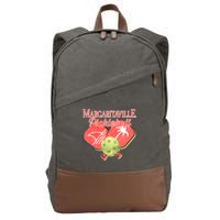 Pickleball Ballin Gift Cotton Canvas Backpack
