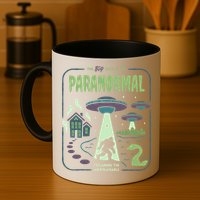 Paranormal Bigfoot Ghosts Aliens Sasquatch UFO Halloween Mug