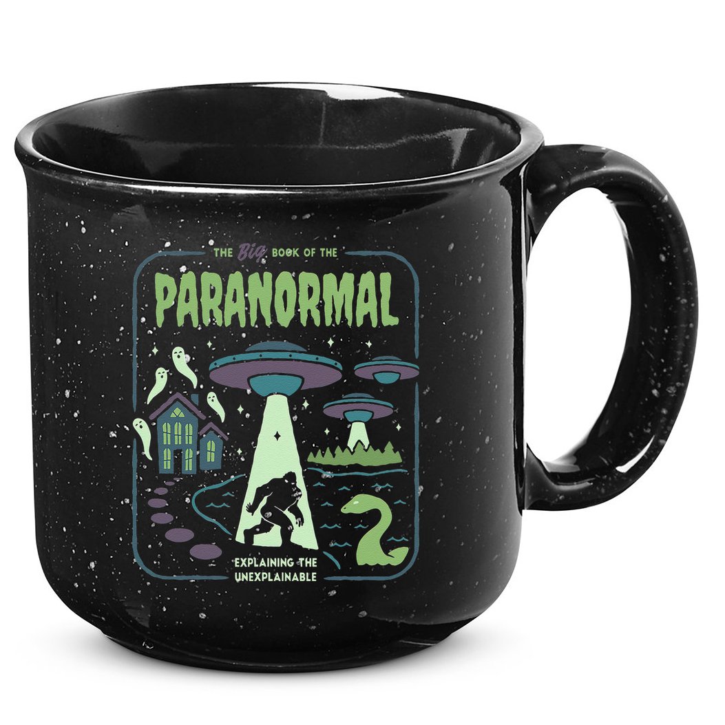 Paranormal Bigfoot Ghosts Aliens Sasquatch UFO Halloween 15oz Campfire Ceramic Mug