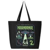 Paranormal Bigfoot Ghosts Aliens Sasquatch UFO Halloween 25L Jumbo Tote