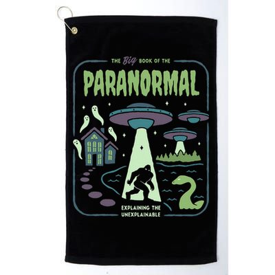 Paranormal Bigfoot Ghosts Aliens Sasquatch UFO Halloween Golf Towel