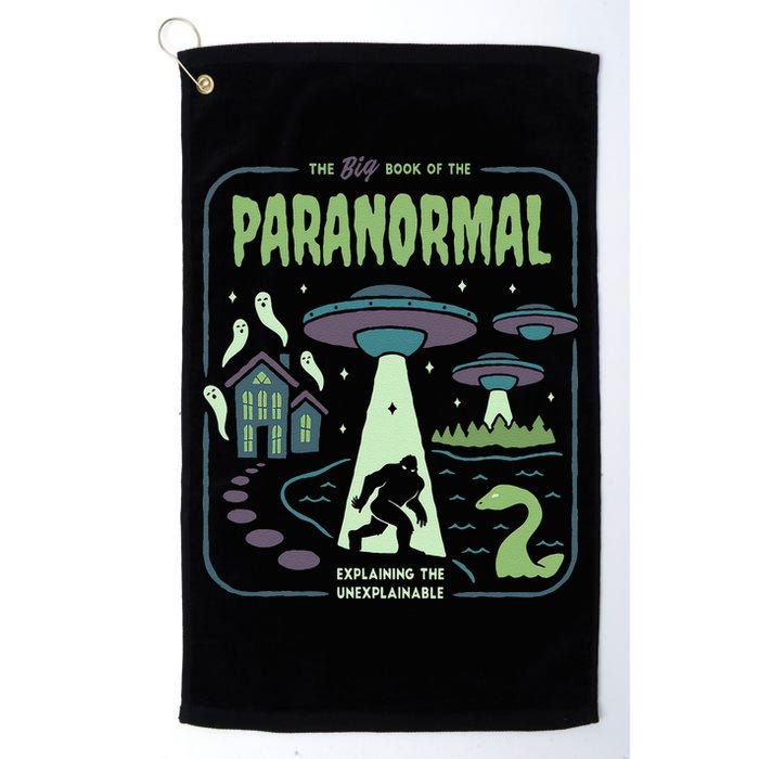 Paranormal Bigfoot Ghosts Aliens Sasquatch UFO Halloween Golf Towel