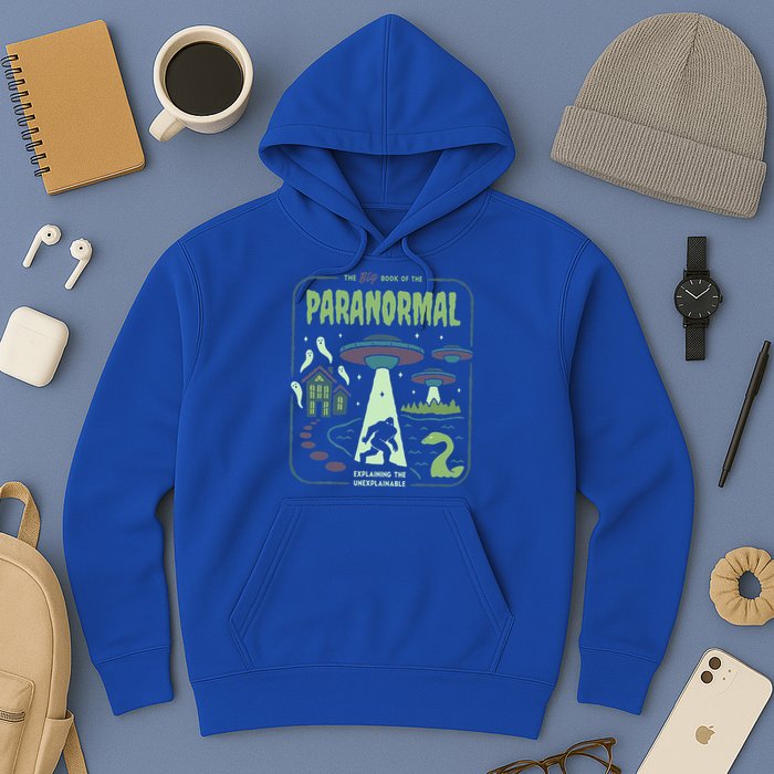 Paranormal Bigfoot Ghosts Aliens Sasquatch UFO Halloween Hoodie